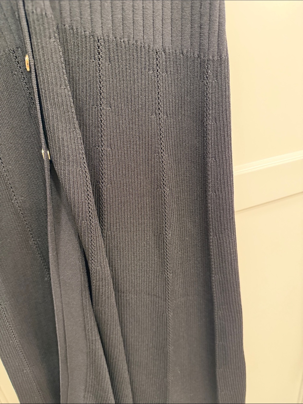 Sandro black ribbed dress - Picture 4 of 6